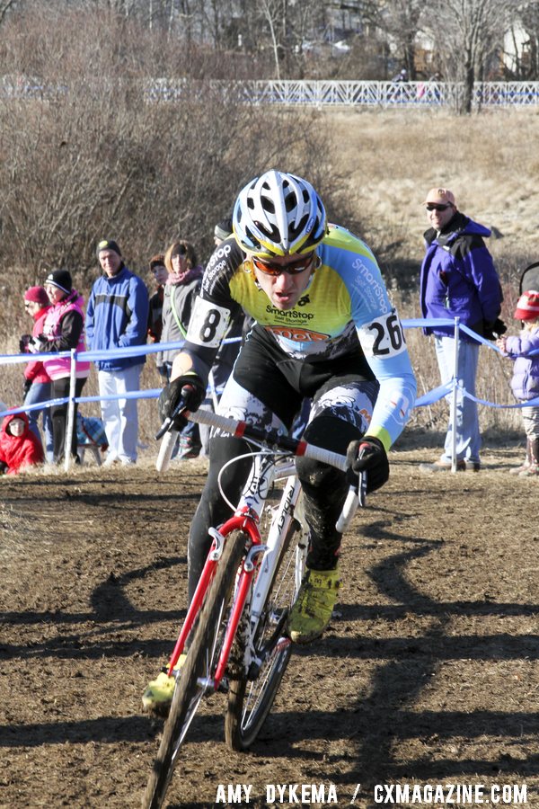 Myerson was satisfied with third in his first Masters race.  ©Amy Dykema