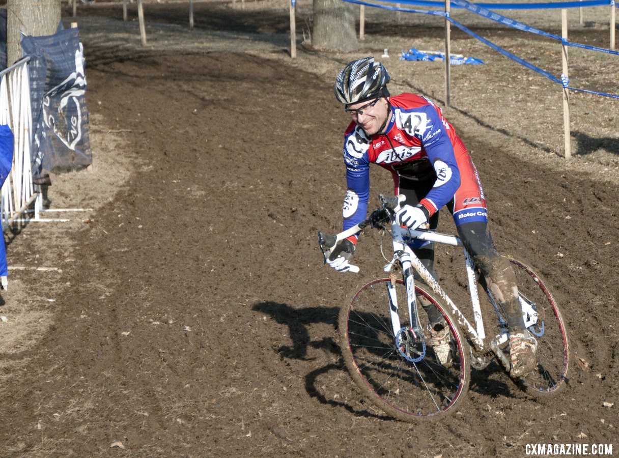 Buy-Cell.com / Ibis\' Tim Cannard racing his 324 Labs hydraulic brake-equipped Rock Lobster. © Cyclocross Magazine