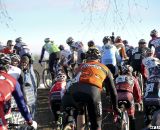 The first lap congestion. 2012 Cyclocross National Championships, Masters Men 40-44. © Cyclocross Magazine