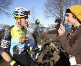 Adam Myerson interviewed by Cyclocross Magazine's Molly Hurford. 2012 Cyclocross National Championships, Masters Men 40-44. © Cyclocross Magazine