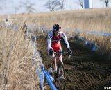 Gannon Myall overcame a back row start to finish fourth in what many called the ride of the day. © Cyclocross Magazine