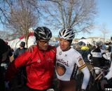 Don Myrah was congratulated by many at the finish. Masters Men 45-49, 2012 Nationals. © Cyclocross Magazine