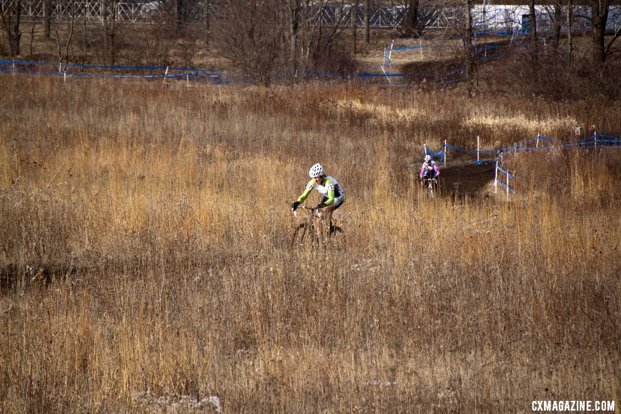 Hines Kept Tilford Close Early in the Race, But Fell About 20-Seconds Behind By The Last Lap © Cyclocross Magazine