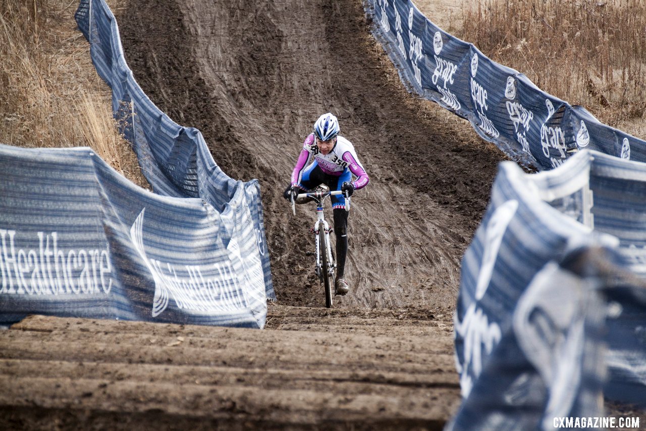 Hines Kept Hitting the Stairs Like He Stole A Bike © Cyclocross Magazine