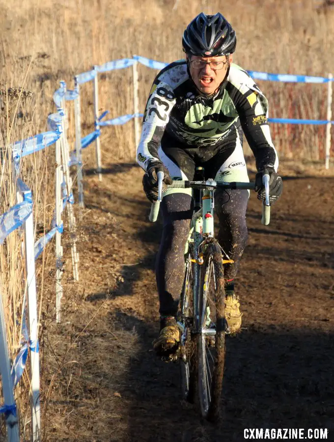 Paul Sadoff of Rock Lobster at the 2012 Cyclocross National Championships, Masters 55-59. © Cyclocross Magazine