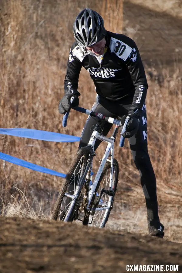 The hills became greasy and were not rideable for everyone. © Cyclocross Magazine