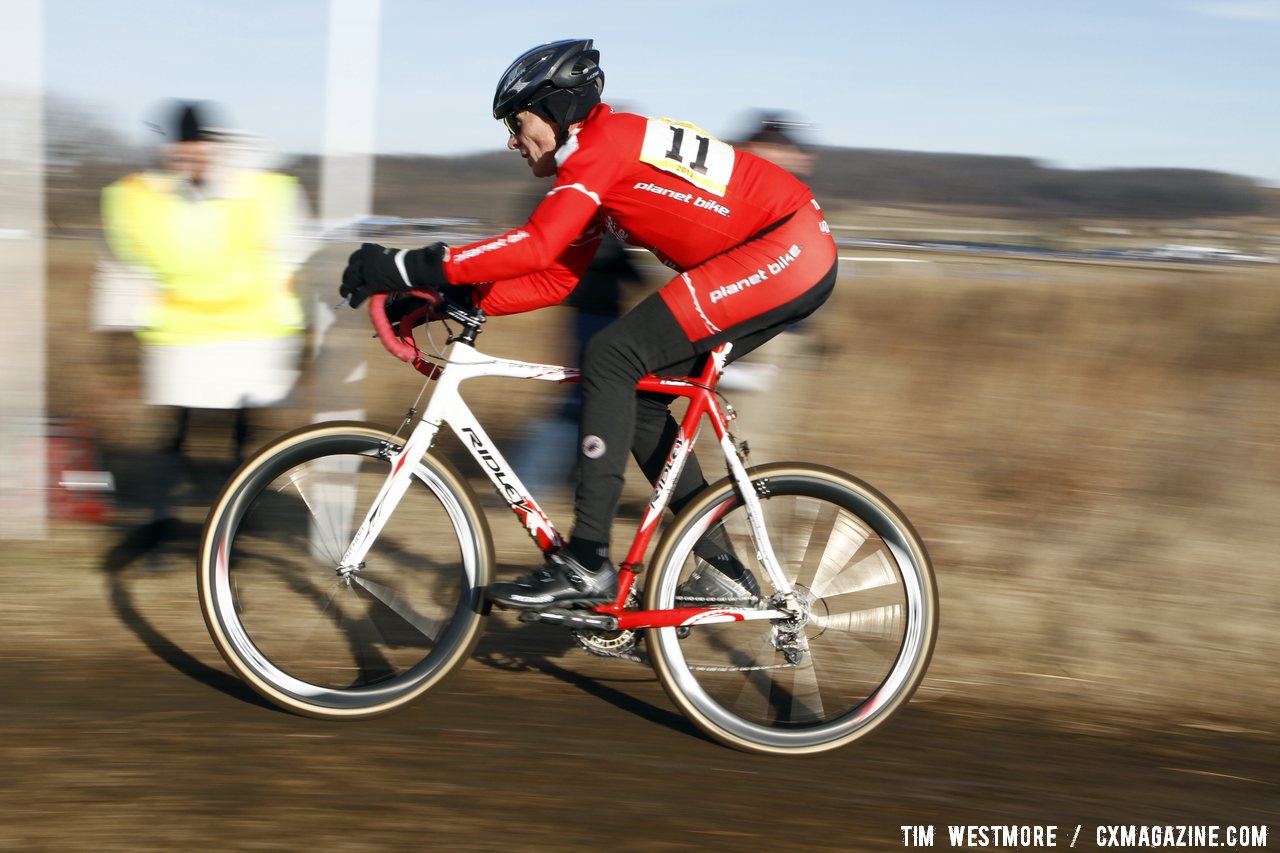 Planet Bike\'s Gordon Paulson took seventh in the 60-64 race.. © Tim Westmore