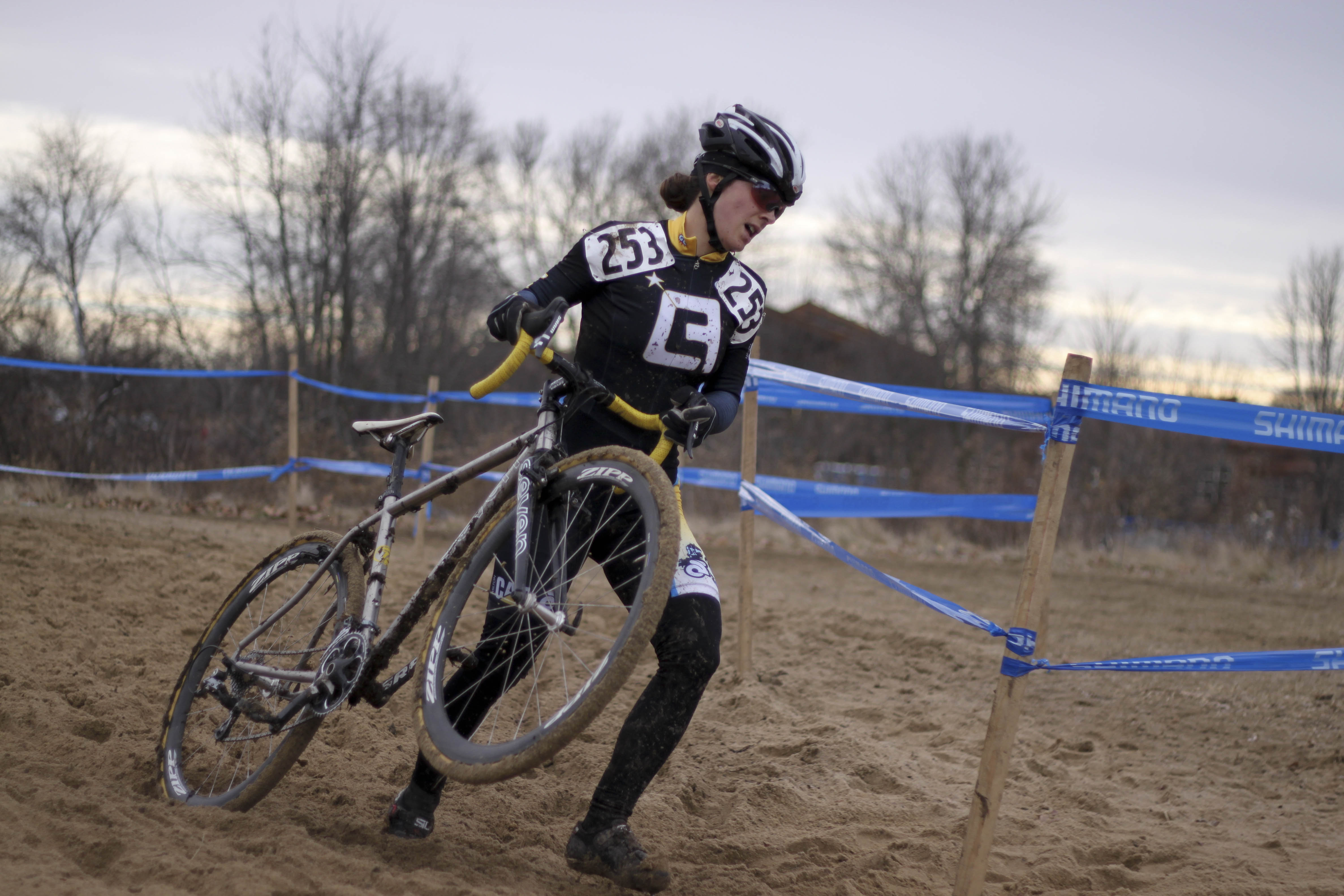 Andrea Smith was predicted to win the event, and did so in impressive fashion over a minute ahead of second place.. © Cyclocross Magazine
