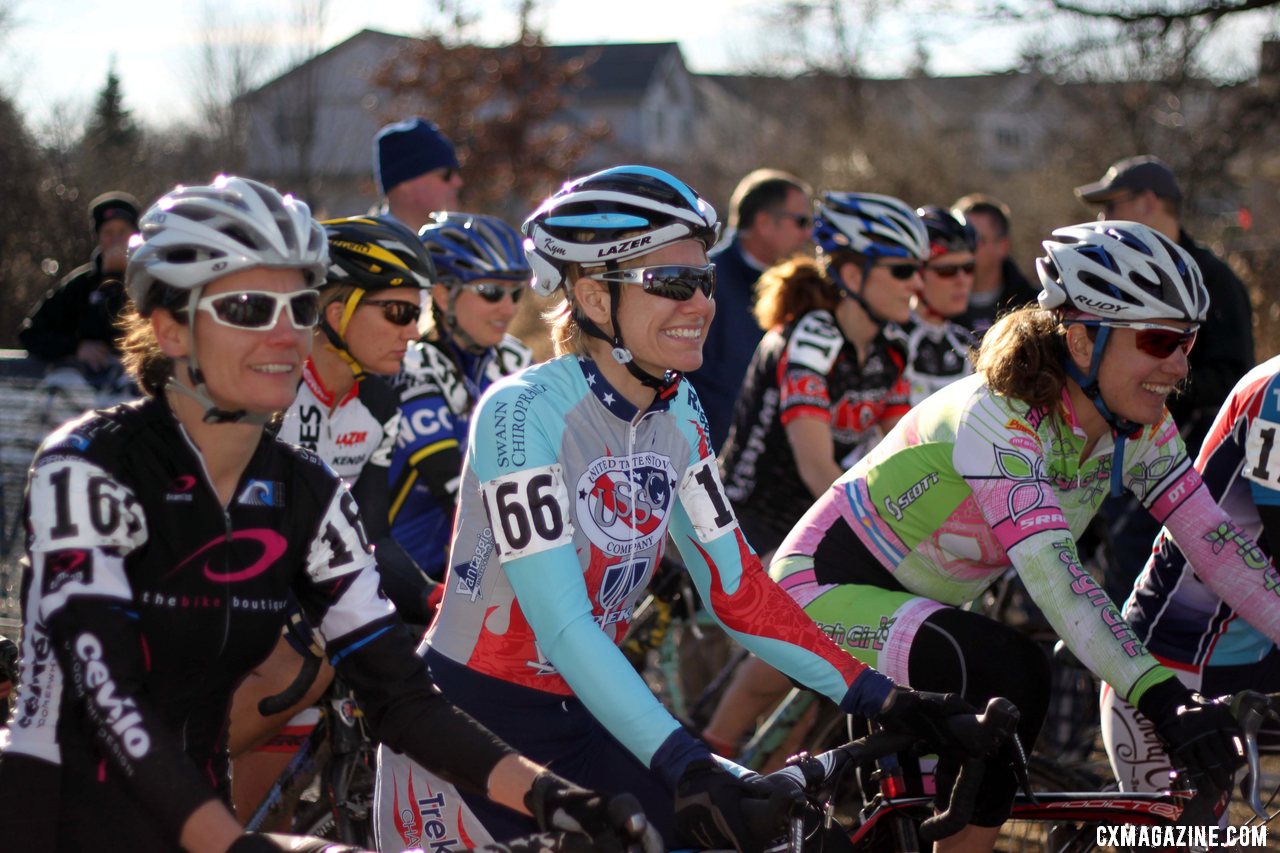 Kim Flynn focuses on the task at hand. 2012 Cyclocross National Championships, Masters Women 40-44. © Cyclocross Magazine