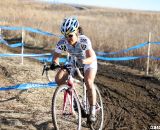 Sone chased hard to reconnect with Flynn after several crashes. 2012 Cyclocross National Championships, Masters Women 40-44. © Cyclocross Magazine