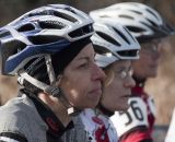 Heller focusing on trying to beat a World Champion. 2012 Cyclocross National Championships, Masters Women Over 55. © Cyclocross Magazine