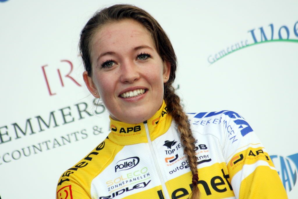 Sophie de Boer finished third.