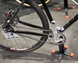 Peacock Groove's Avid BB7 disc-brake equipped singlespeed. NAHBS 2012.  ©Cyclocross Magazine