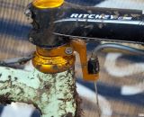 The gold  Chris King headset adds a bit of flair © Cyclocross Magazine
