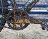 Paul Componant Engineering cranks, annodized gold © Cyclocross Magazine