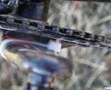A well-placed zip tie keeps the chain from jamming into the crank © Cyclocross Magazine