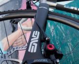 Enve's brand new cyclocross disc fork provides a perch for the disc calipers. Photo courtesy