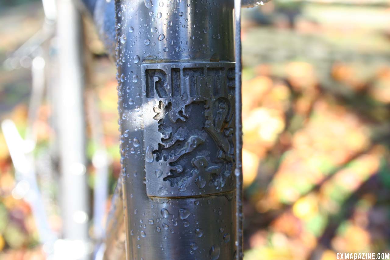 The Lion of Flanders, regal in stainless steel. ©Cyclocross Magazine