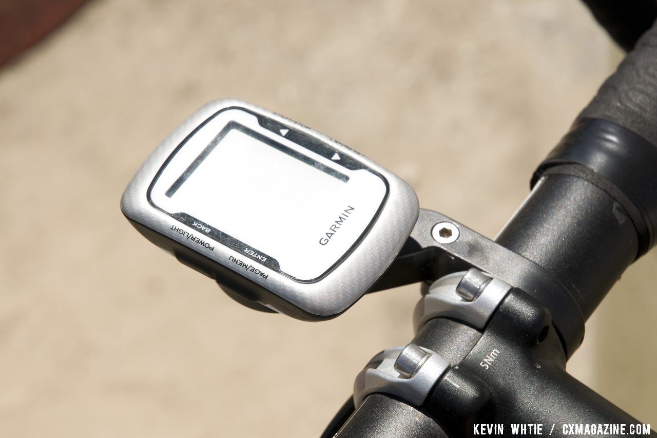Northern California based Bar Fly introduced a new molded Garmin Edge computer mount that can be placed in front or to the rear of the handlebars. © Kevin White