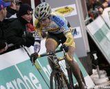 Wout van Aert couldn't keep the leaders' wheels, but rode to third © Bart Hazen