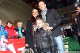 Sven Nys poses with wife Isabelle and son Thibau after he won the 11th Superprestige win © Bart Hazen