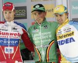 Elite Men Podium: Sven Nys, Klaas Vantornout,, Bart Wellens © Bart Hazen