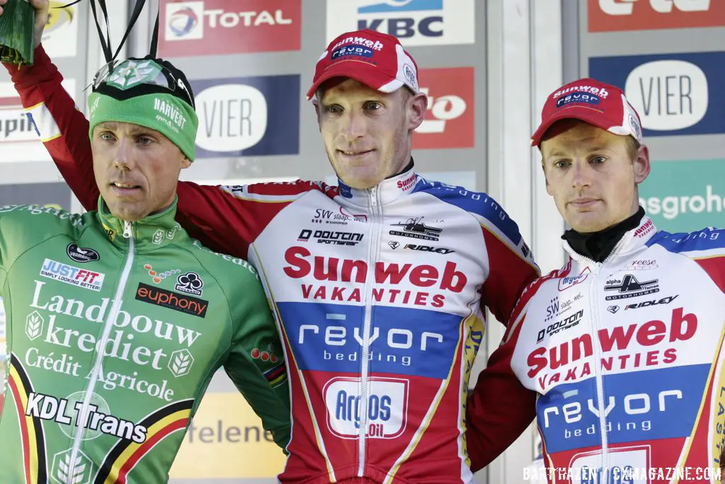 Podium: Vantornout, Nys and Pauwels © Bart Hazen