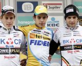 The Podium: Wout van Aert, Jens Adams, and Wietse Bosmans © Bart Hazen