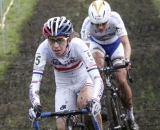 Helen Wyman leading Marianne Vos © Bart Hazen