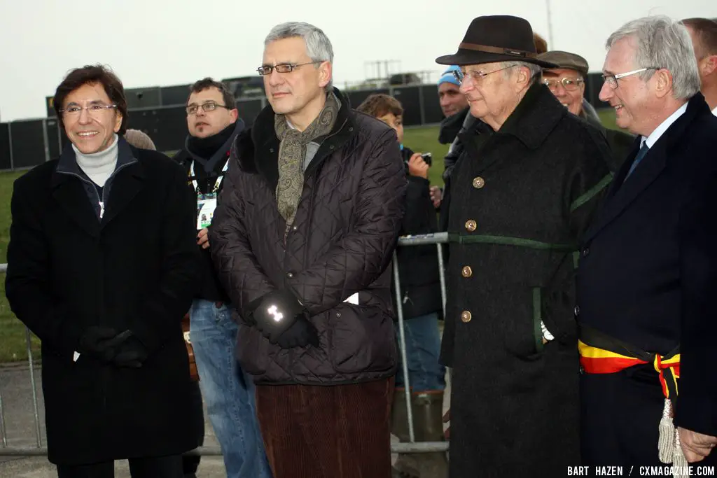 V.I.P. from left to right Elio di Rupo (Prime Minister of Belgium), Kris Peeters (Flemish President), King Albert of Belgium and on the right the Mayor of Koksijde © Bart Hazen