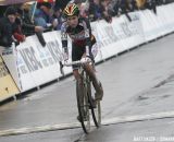 Sanne Cant overcame early crashes to finish third © Bart Hazen