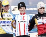 The Podium: Katie Compton, Nikki Harris and Sanne Cant © Bart Hazen