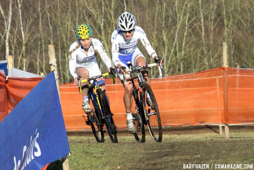 Marianne Vos leads Daphny van den Brand © Bart Hazen