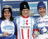 The Podium: Katie Compton, Katerina Nash, Marianne Vos © Bart Hazen