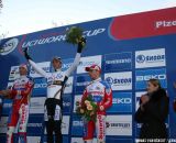 The Men's Podium: Albert, Pauwels, and Vantornout © Thomas van Bracht