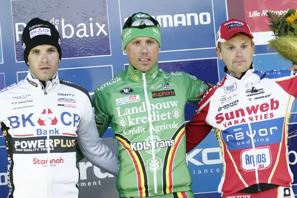 Podium: Sven Nys, Kevin Pauwels, Niels Albert © Bart Hazen