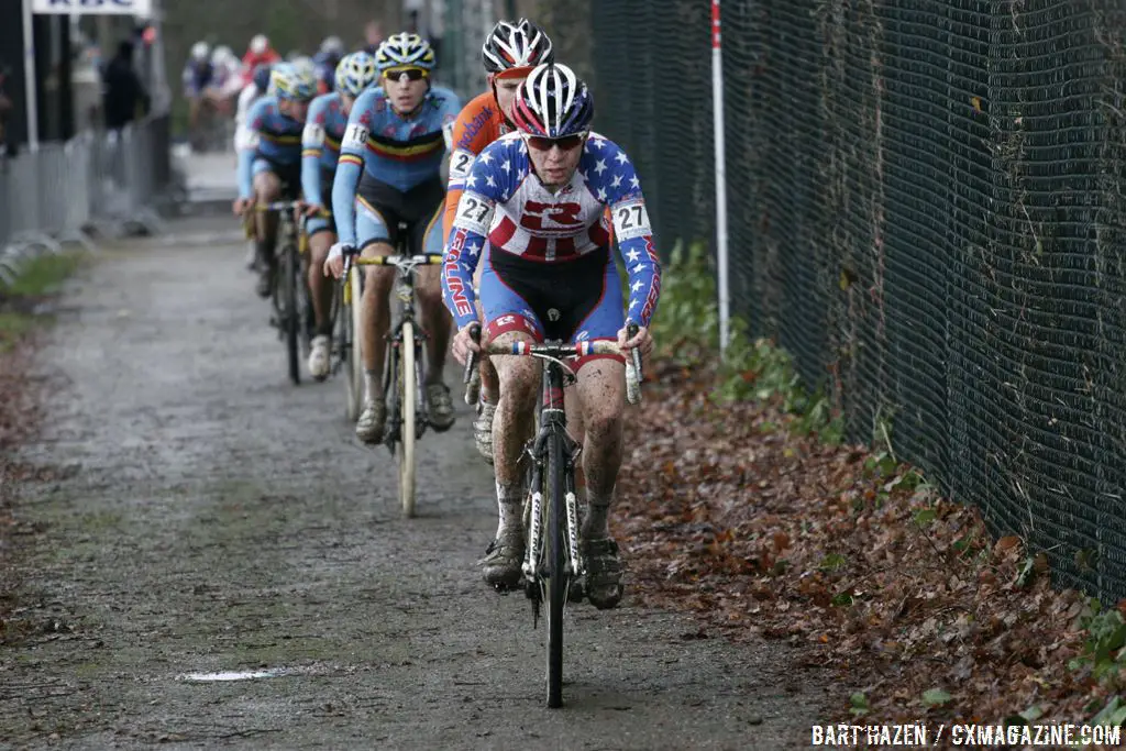 Logan Owen leads the pack © Bart Hazen