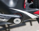 Pressfit BB386 EVO bottom bracket shell on the 2013 BH Bikes RX Team Disc carbon cyclocross bike. © Cyclocross Magazine