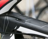 Internal cables or wires on the 2013 BH Bikes RX Team Disc carbon cyclocross bike. © Cyclocross Magazine