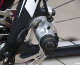 The bike was showing Shimano M505 mechanical disc brakes, but BH says CX75 brakes will be used when available. © Cyclocross Magazine