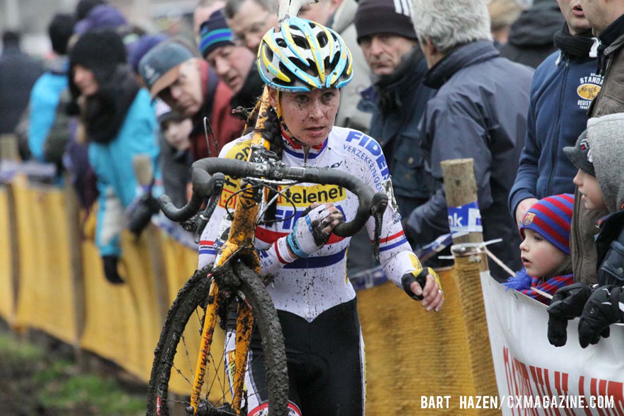 Nikki Harris (Young Telenet-Fidea) finished in third place. © Bart Hazen / Cyclocross Magazine