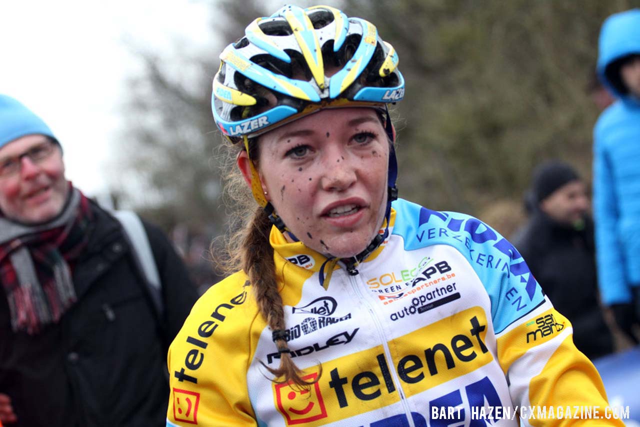 Sophie de Boer (Young Telenet-Fidea) finished eighth. © Bart Hazen / Cyclocross Magazine
