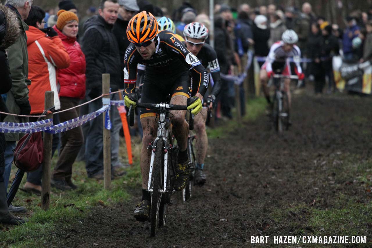 Jeremy Durrin (Optum p/b Kelly Benefit Strategies) was one of two U.S. riders in the elite Men\'s field. © Bart Hazen / Cyclocross Magazine