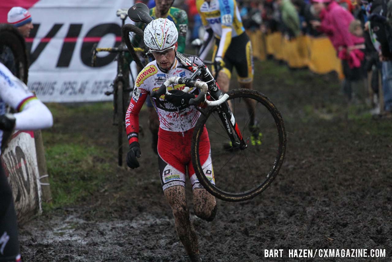 Kevin Pauwels (Sunweb-Napoleon Games Cycling Team) was the winner of the 2013 edition of Bpost bank trofee at Essen. © Bart Hazen / Cyclocross Magazine