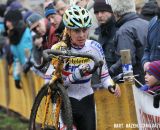 Nikki Harris (Young Telenet-Fidea) finished in third place. © Bart Hazen / Cyclocross Magazine