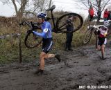 Helen Wyman and Sanne Cant battling for first place. © Bart Hazen / Cyclocross Magazine