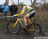 Sophie de Boer (Young Telenet-Fidea) handles the deep mud. © Bart Hazen / Cyclocross Magazine