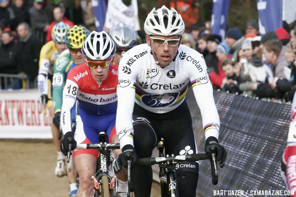 Sven Nys, followed by Lars van der Haar © Bart Hazen