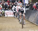 Niels Albert leads the group before breaking off on his own © Bart Hazen