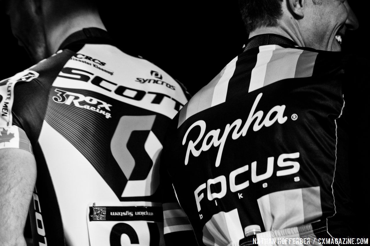 Kabush and Powers at Cross Vegas 2013. © Nathan Hofferber / Cyclocross Magazine